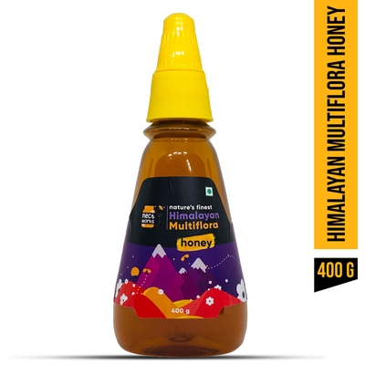 Nectworks Natural & Pure Himalayan Multiflora Honey - Squeezy Pack (400Gm) image