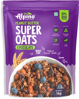 Alpino Peanut Butter Super Oats Chocolate (1Kg) image