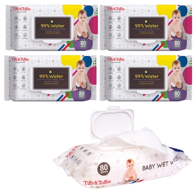Baby Skincare Wet Wipes (Pack of 4) image