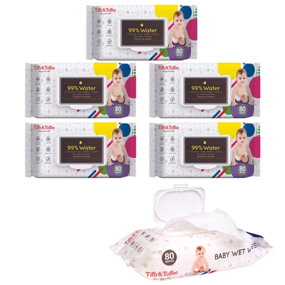 Baby Skincare Wet Wipes (Pack of 5) image