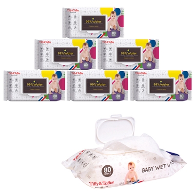Baby Skincare Wet Wipes (Pack of 6) image