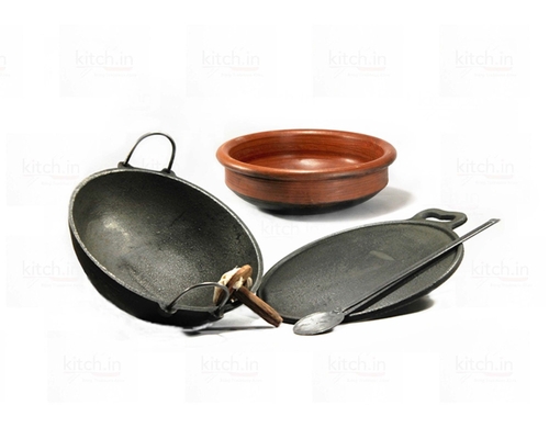 Cast Iron & Clay Combo Set - Basic (Set Of 3) image