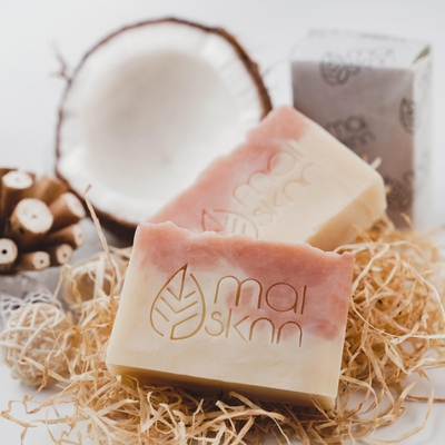 Clear Creamy Coconut | Milky Coconut Soap Bar (100Gm) image