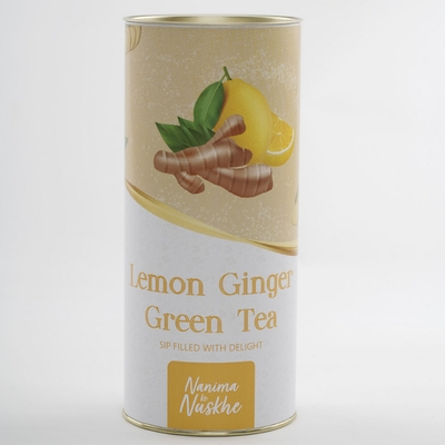 DIBHA Lemon Ginger Green Tea (Ready to Drink Instant Tea Cups) Lemon & Ginger, Stress Relieving, 60g image