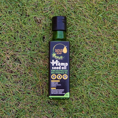 Indus Hemp - Hemp Seed Oil - Raw Cold Pressed | Omegas 3, 6 & 9 | Amino Acids | Loaded With Antioxidants image