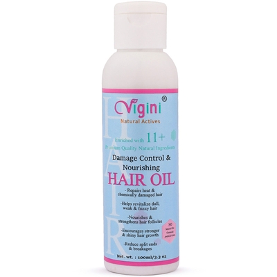 Vigini Natural Damage Control & Nourishing Hair Care Vitalizer Tonic Oil (100 Ml) image