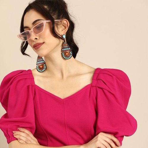 Athena-Chic-Fuchsia-Pink-Power-Shoulders-Top