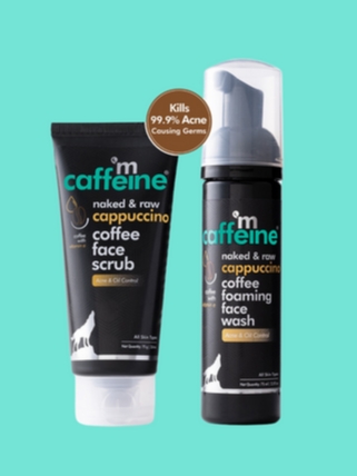 MCaffeine-Acne-and-Pimples-Controlling-Face-wash-Face-Scrub-Combo-with-Vitamin-E,-Cinnamon-Extracts