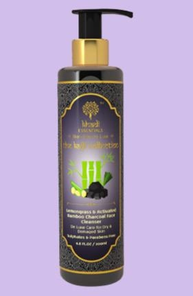 Khadi-Essentials-Activated-Bamboo-Charcoal-Lemongrass-Face-Cleanser-200-gm-