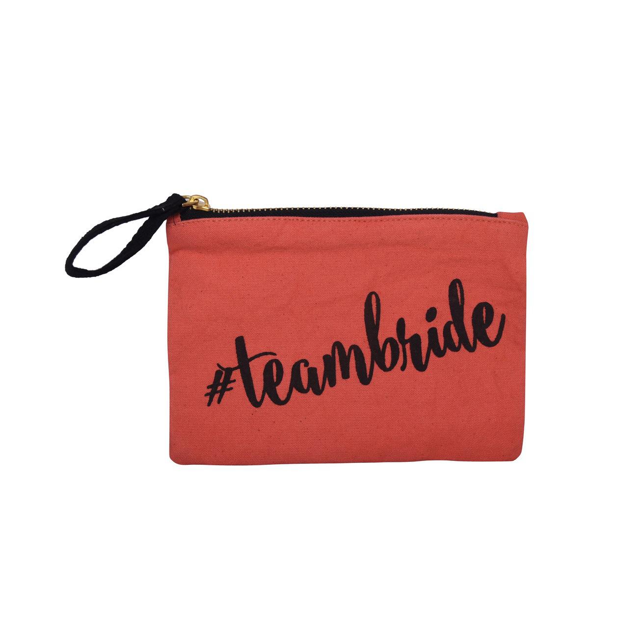 Canvas Makeup Pouch-#TeamBride